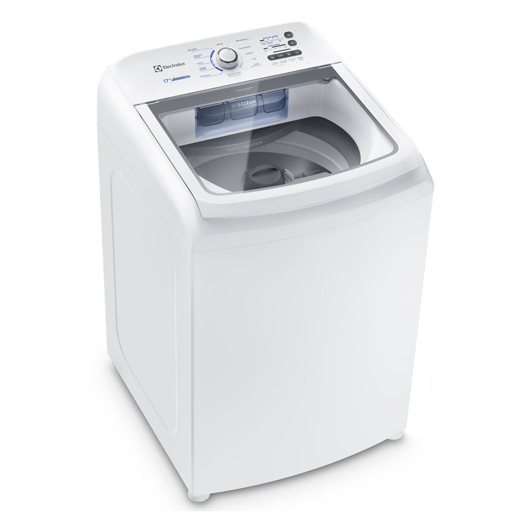 Lavadora de Roupas Electrolux 17Kg Essential Care Cesto Inox Jet Clean Ultra Filter LED17 Branco 220V