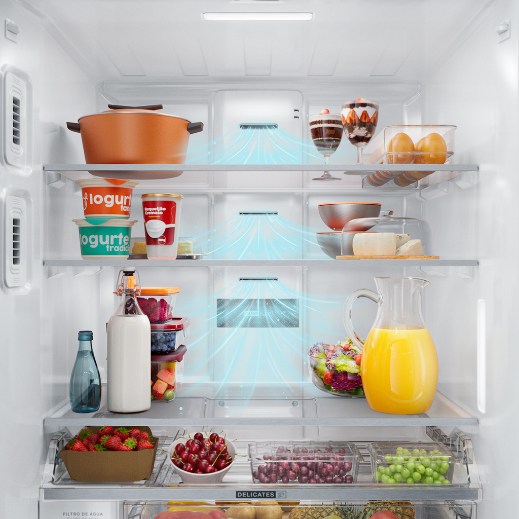Refrigerador Brastemp 544L BRH85M French Door Inverter Água e Gelo na Porta Cor Inox 220V