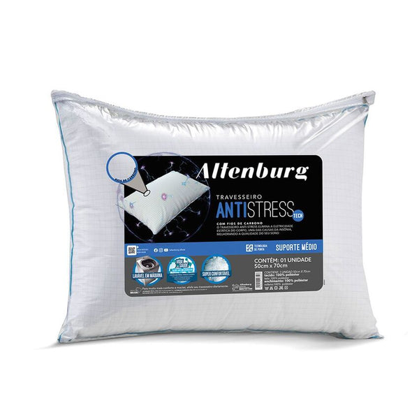 Travesseiro  Altenburg Antistress  50x70cm Branco