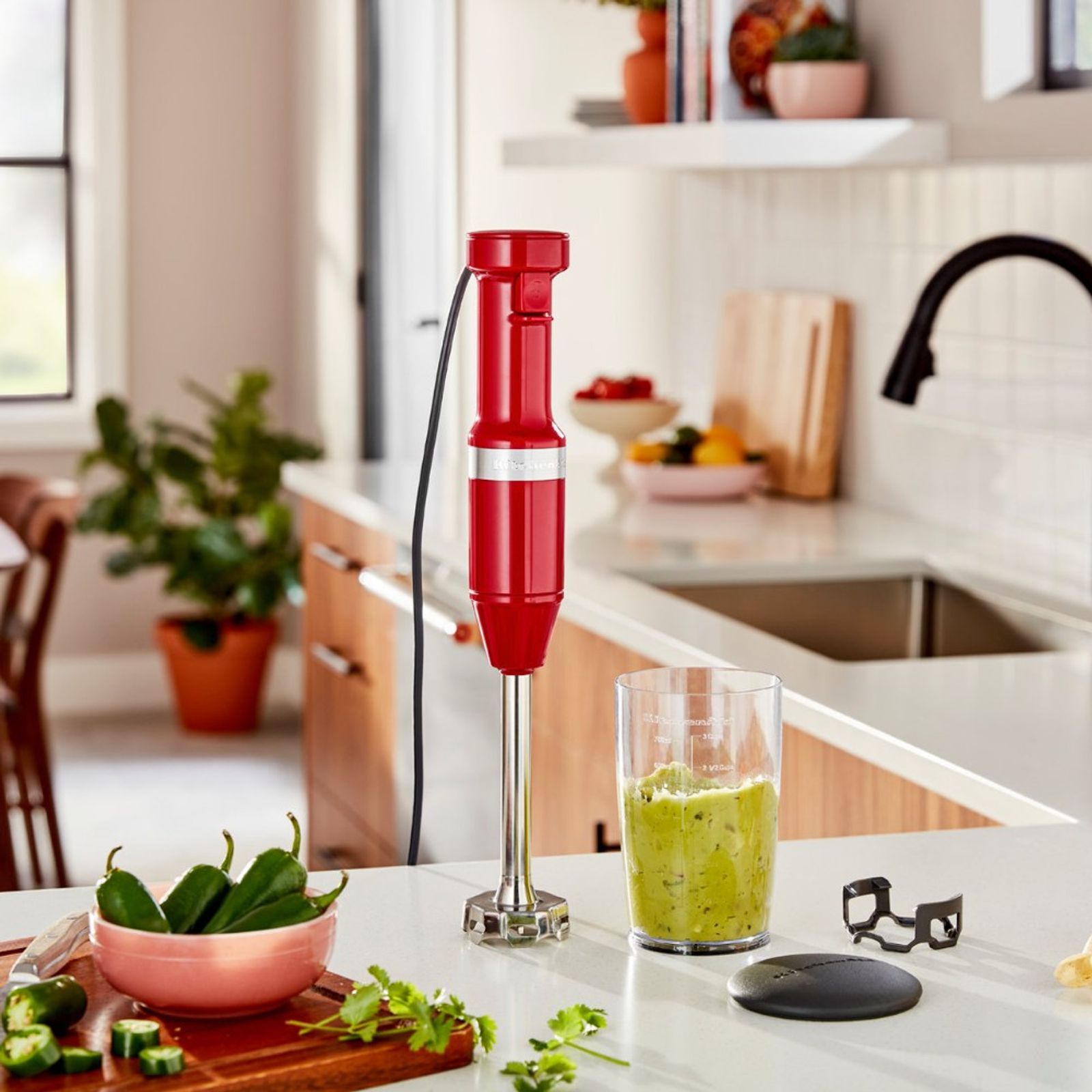 Mixer de Mão KitchenAid Empire Red com Velocidade Variável KEB53AV Vermelho 220V