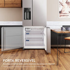 Refrigerador Electrolux 585L IM8IS Multidoor Inverter Água e Gelo na porta Inox Look 220V