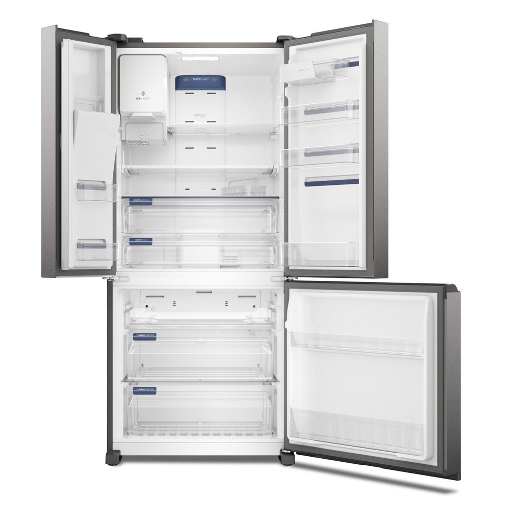 Refrigerador Electrolux 585L IM8IS Multidoor Inverter Água e Gelo na porta Inox Look 220V