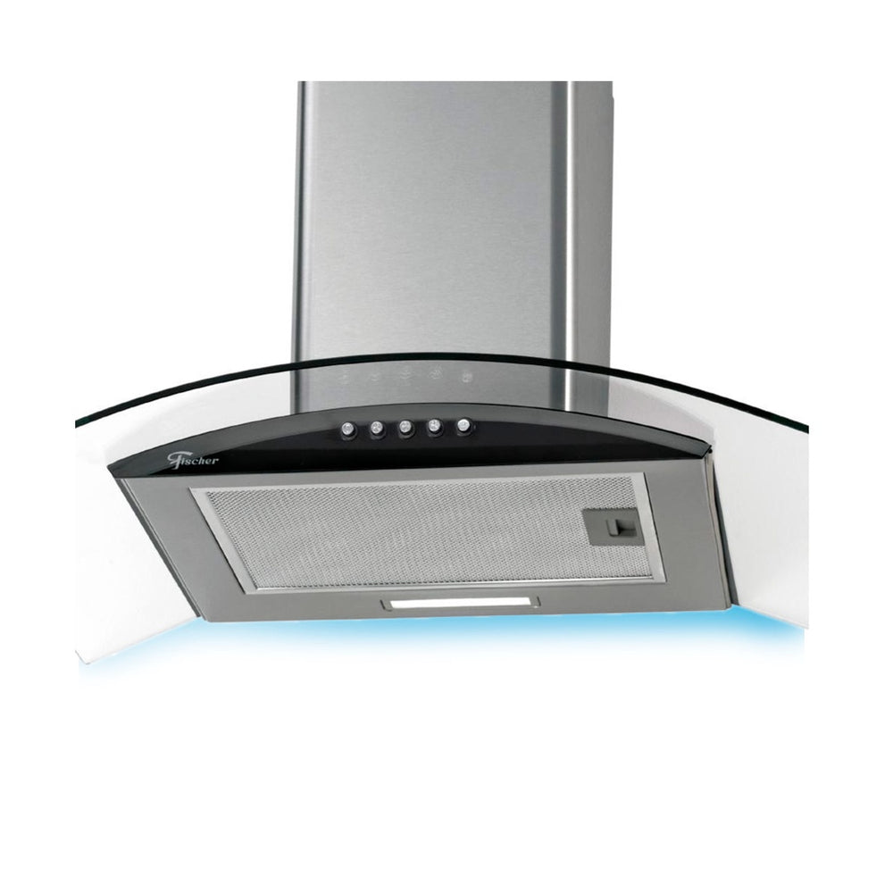 Coifa Fischer Fit 60Cm de Parede Vidro 28017-63481 Inox Escovado 220V