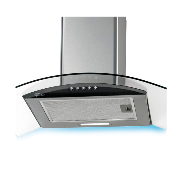 Coifa Fischer Fit 60Cm de Parede Vidro 28017-63481 Inox Escovado 220V
