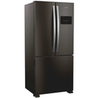 Refrigerador Brastemp 559L BRO85ME 3 Portas French Door Inverter Black Inox 220V