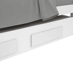Cama Solteiro Bibox Athenas Lopas Cama Auxiliar e 2 Gavetas  Branco