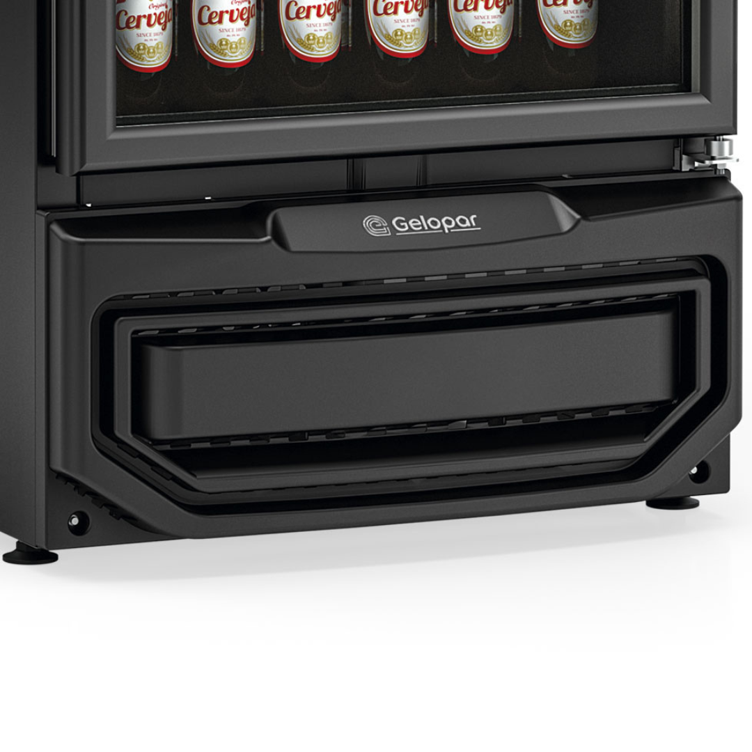 Cervejeira Expositora Gelopar 410L GCB-40V LB/PR Porta de Vidro Preto 220V