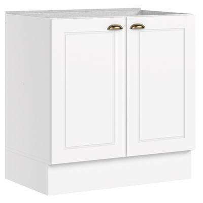 Balcão de Cozinha Americana Henn 100% MDF 2 Portas 80cm Branco HP