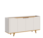 Balcão Buffet Arc Imcal 180cm Off White e Natural