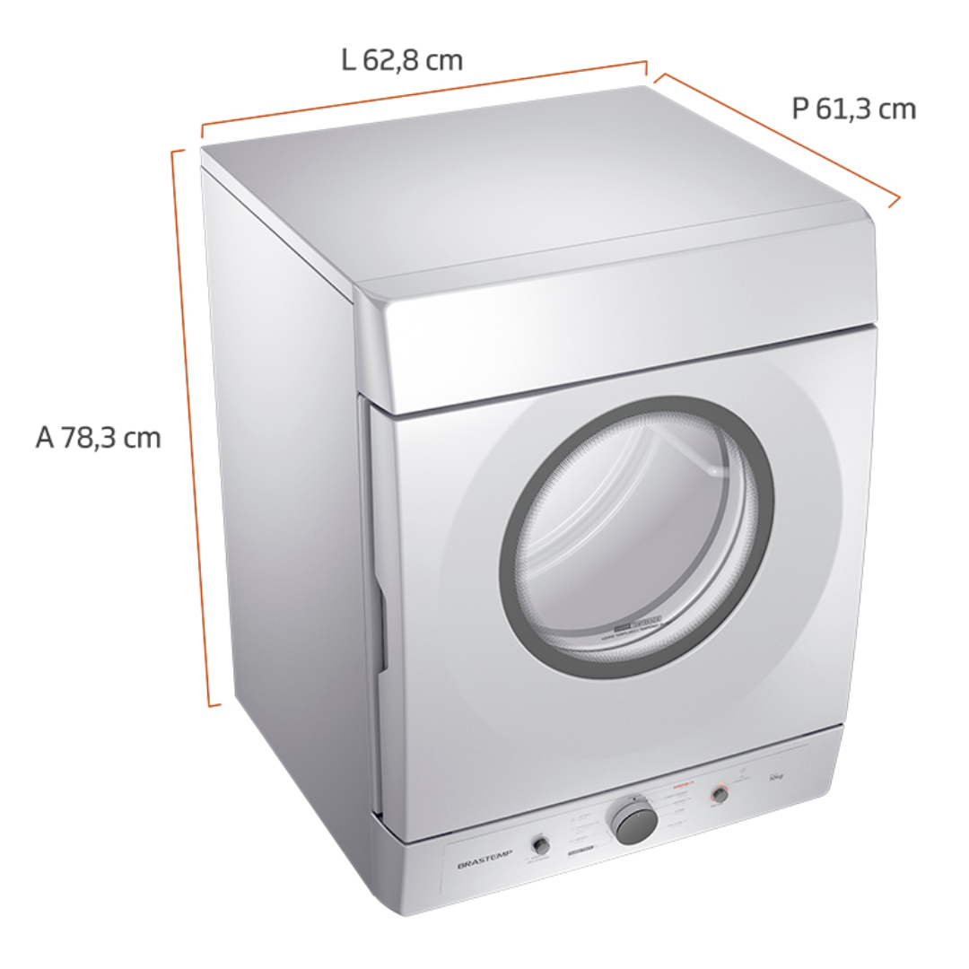 Conjunto Brastemp Lavadora de Roupas 11Kg BNF11AB+Secadora Suspensa 10Kg BSI10BB Branco 220V