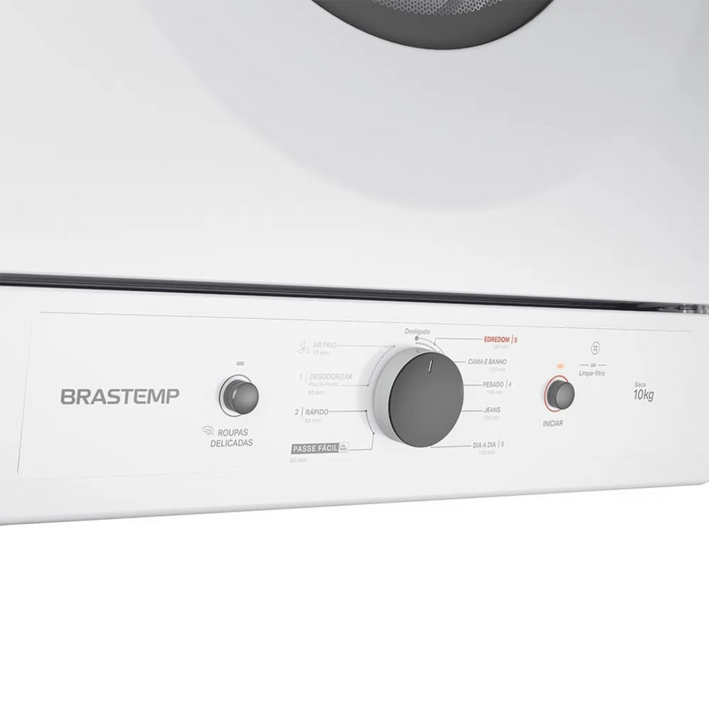 Conjunto Brastemp Lavadora de Roupas 11Kg BNF11AB+Secadora Suspensa 10Kg BSI10BB Branco 220V
