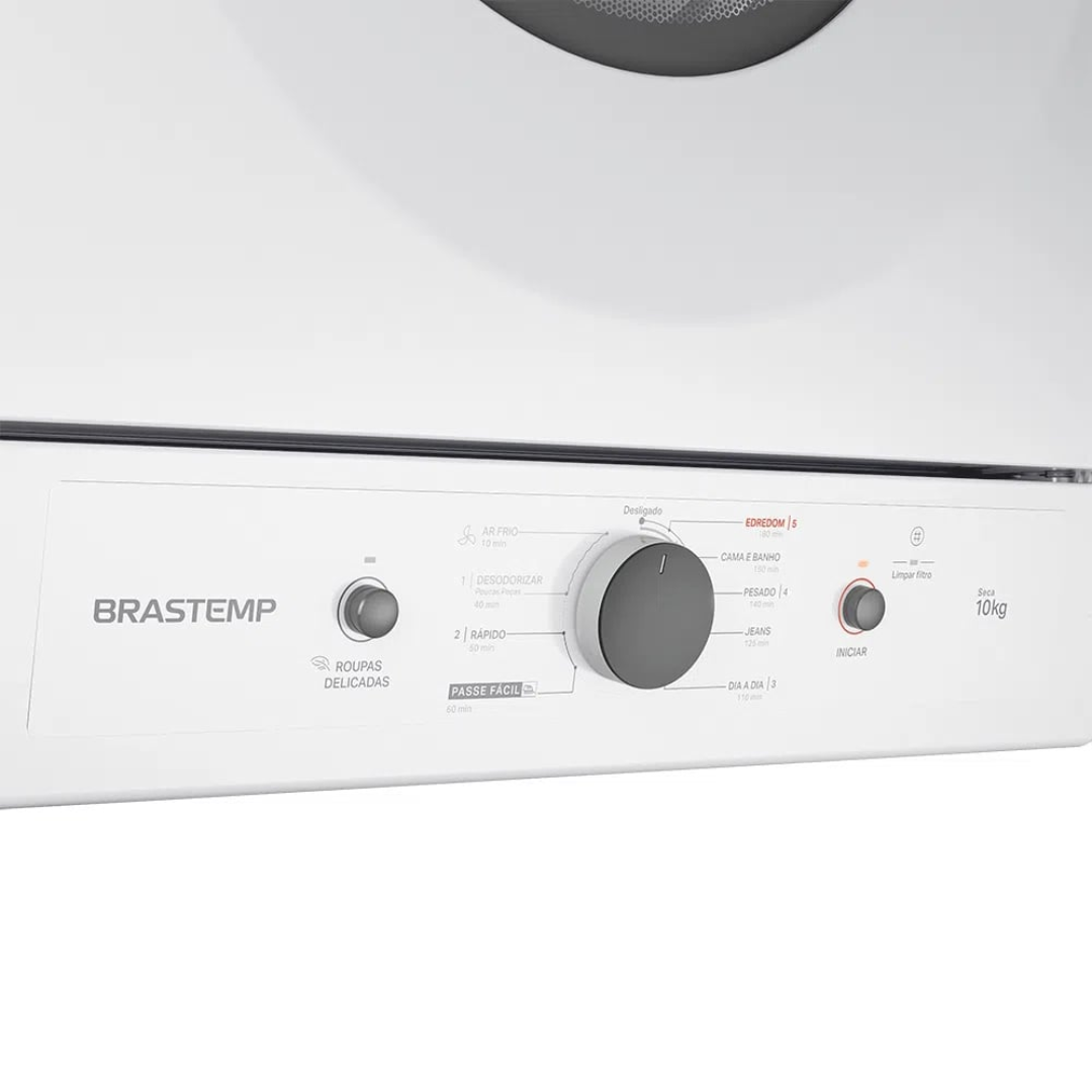 Conjunto Brastemp Lavadora de Roupas 11Kg BNF11AB+Secadora Suspensa 10Kg BSI10BB Branco 220V
