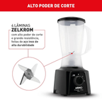 Liquidificador Arno 2L Power Mix 700W Preto 220V