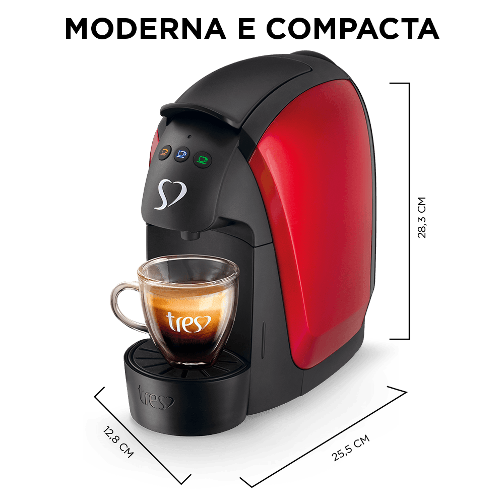 Cafeteira Espresso Três Corações G4 Luna Vermelho 220V