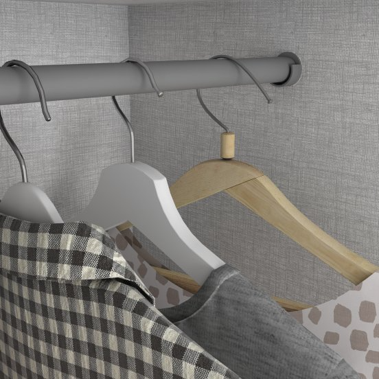 Roupeiro Caju Henn 121cm 4 Portas 3 Gavetas com Pé Branco