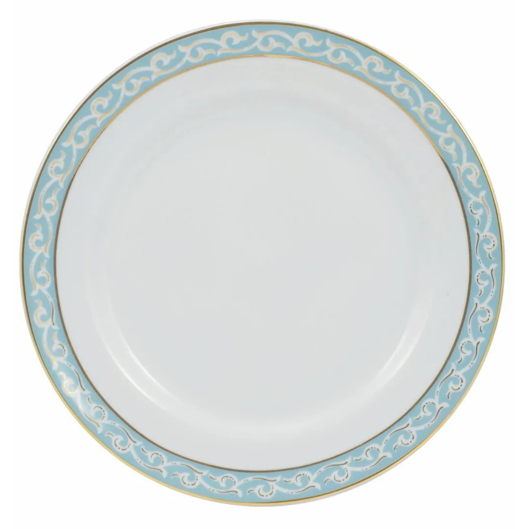 Aparelho de Jantar e Chá Schmidt 30 Peças Audrey 1ª Linha Branco com Azul