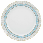 Aparelho de Jantar e Chá Schmidt 30 Peças Audrey 1ª Linha Branco com Azul