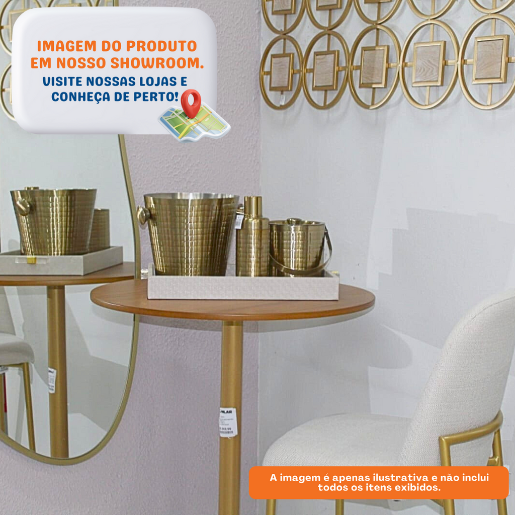 Mesa Bistro Provincia Orb Canella e Dourado