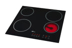 Cooktop Fischer 4 Bocas Elétrico Controle Touch Screen Vitrocerâmico 30006-73476 Preto 220V
