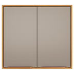 Armário Aéreo de Cozinha Plena Demóbile 100%MDF 80cm 2 Portas Cinamomo e Nude