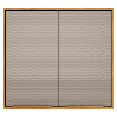 Armário Aéreo de Cozinha Plena Demóbile 100% MDF 80cm 2 Portas Cinamomo e Nude