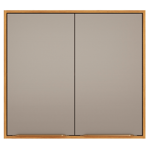 Armário Aéreo de Cozinha Plena Demóbile 100% MDF 80cm 2 Portas Cinamomo e Nude