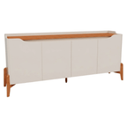 Balcão Buffet Studio Imcal 171cm 4 Portas Off White e Nature