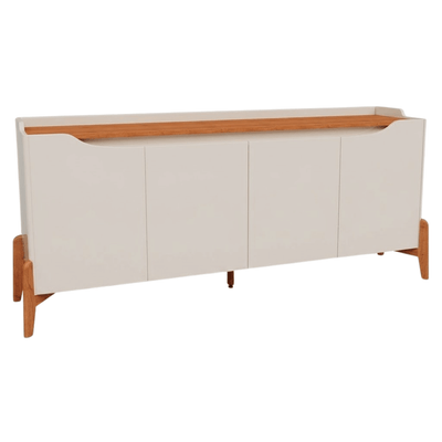 Balcão Buffet Studio Imcal 171cm 4 Portas Off White e Nature