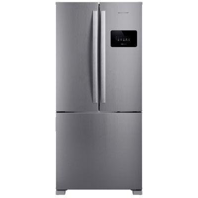Refrigerador Brastemp 559L BRO85MK 3 Portas French Door Inverter Cor Inox 220V
