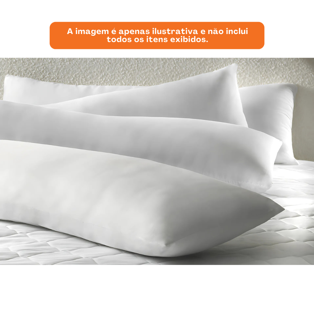 Travesseiro Altenburg Body Pillow 40cmx130cm Branco