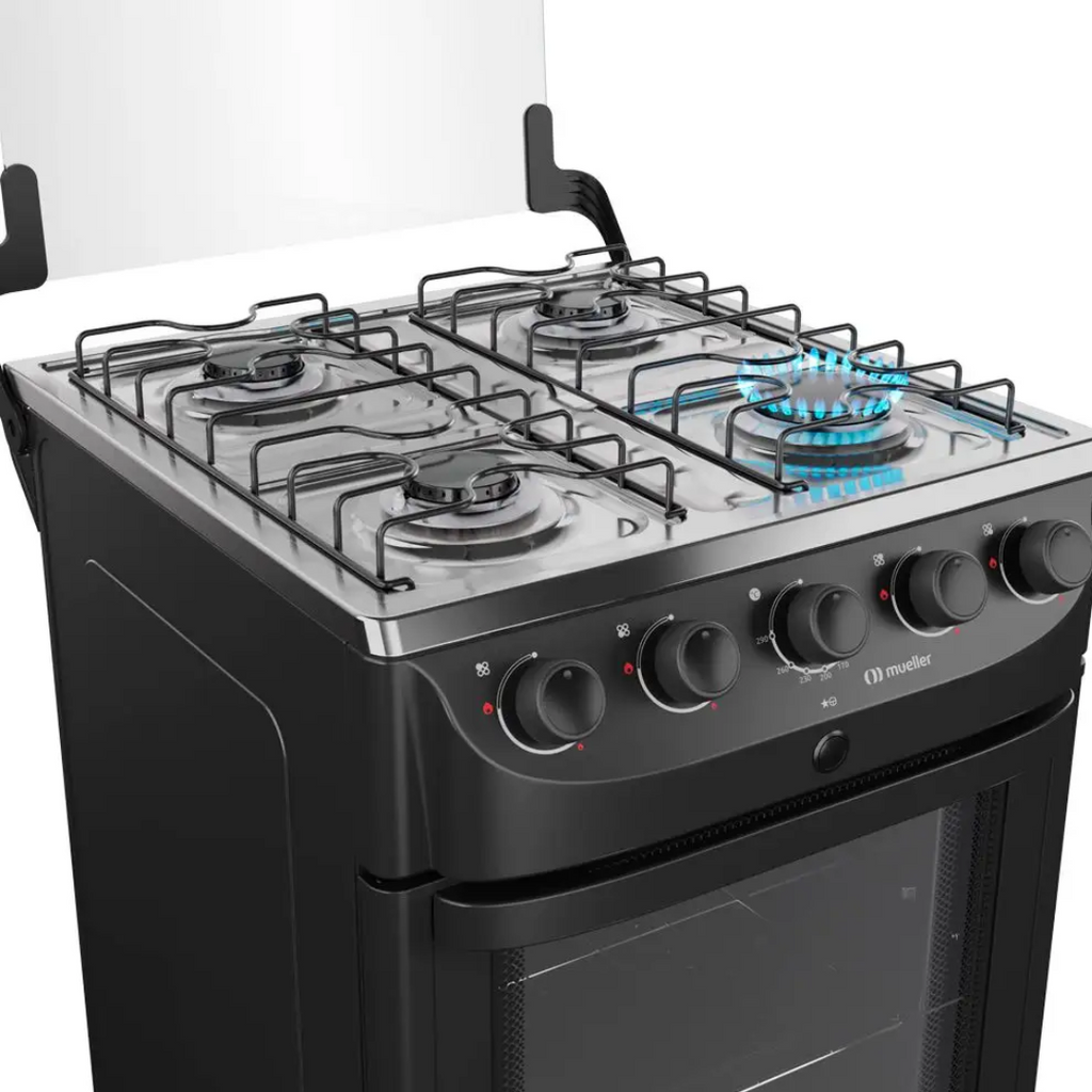 Fogão 4 Bocas Mueller MFI4BB Acendimento Automático Preto Bivolt