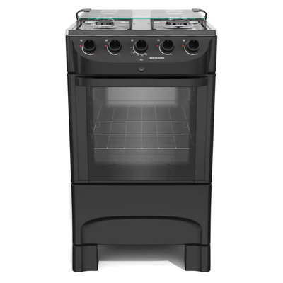 Fogão 4 Bocas Mueller MFI4BB Acendimento Automático Preto Bivolt