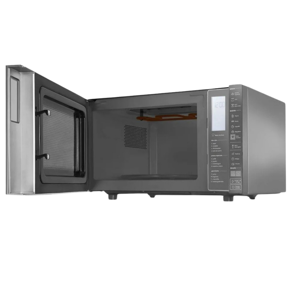 Micro-ondas Brastemp 32L Painel Integrado e Grill Inox Espelhado 220V