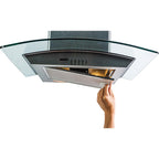 Coifa Agratto 90Cm de Parede Vidro CPV90 02 Inox 220V