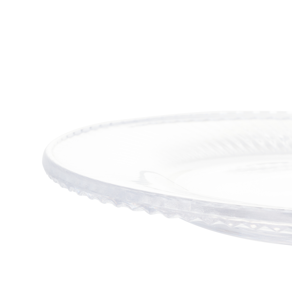 Prato para Bolo com Pe Cristal Coliseu 22,5cm
