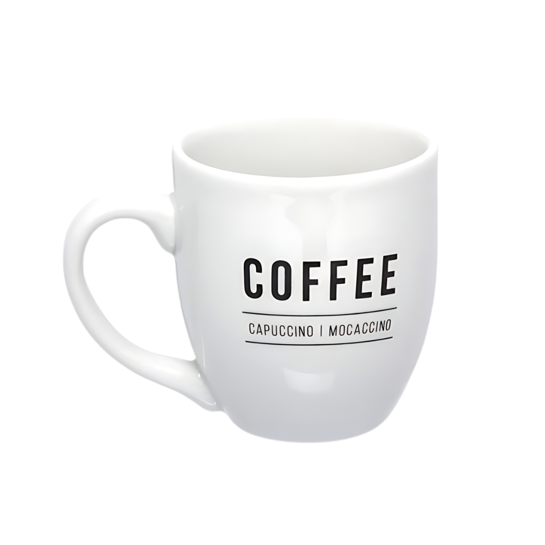 Caneca de Porcelana  Etilux Manhattan Coffee  300ml Branco