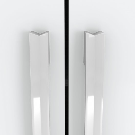 Roupeiro Caju Henn 121cm 4 Portas 3 Gavetas com Pé Branco