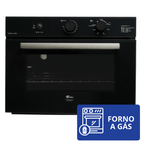 Forno de Embutir a Gás Fischer 50L Infinity com Grill Preto 220V