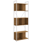 Estante Industrial Kappesberg com Nichos LI014 Canela e Branco