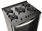 Fogão 5 Bocas Fischer de Piso Gran Cheff Tripla Chama Mesa de Vidro Inox 220V