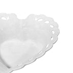 Travessa Coração Full-Fit Dynasty em Porcelana 14,5x13,8x1,6cm Branco