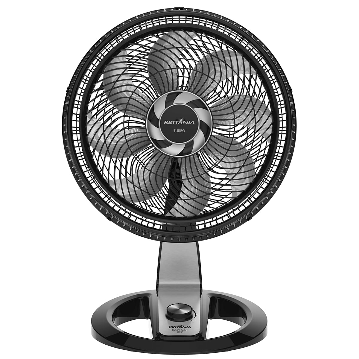Ventilador Britânia 2 em 1 BVT480P 3 velocidades Turbo 165W Preto 220V 220V