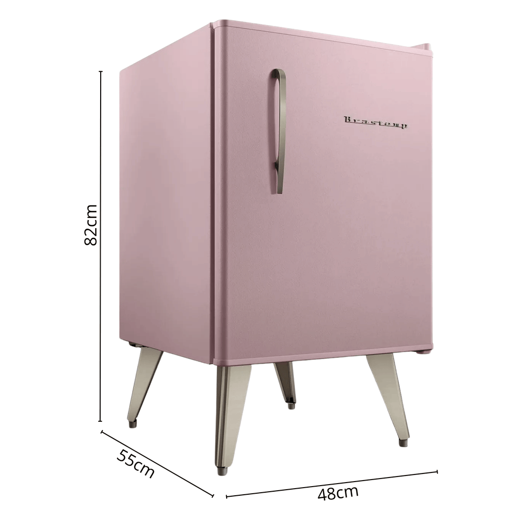 Frigobar Brastemp Retrô 76L BRA08MO Rose 220V