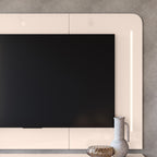 Painel Suspenso Atlas DJ Móveis 218cm com Led Off White