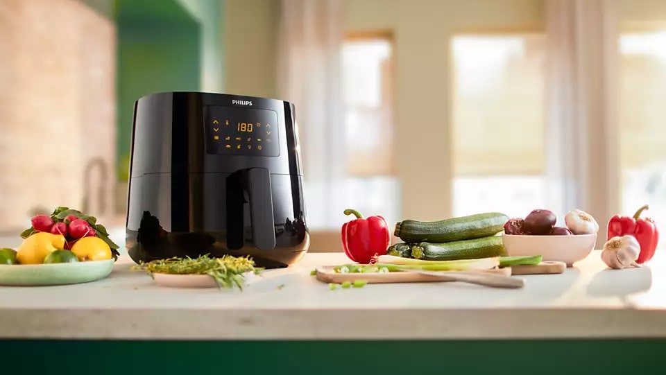 Fritadeira Elétrica Sem Óleo Air Fryer 6,2L Philips Walita XL Digital Preto 220V