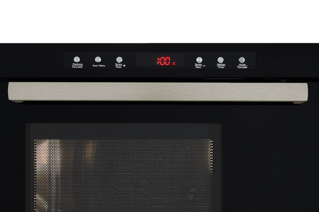 Kit Fischer de Embutir Forno Elétrico Infinty 82 Litros+Micro-ondas Infinity 25 Litros Grill Preto 220V