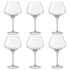 Jogo de 6 Taças para Vinho Dayhome Rebecca Cristal Bohemia 590ml