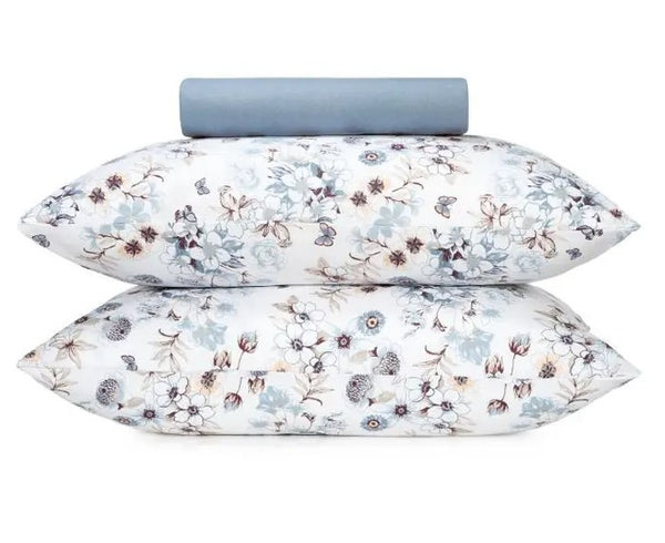 Jogo de Roupa de Cama King Altenburg Malha 193x203cm Sweet Bloom