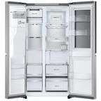 Refrigerador LG 628L Side By Side InstaView UVNano Inverter Inox Look Bivolt