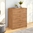 Cômoda Suavitá Lopas 4 Gavetas 89cm Amêndoa Clean